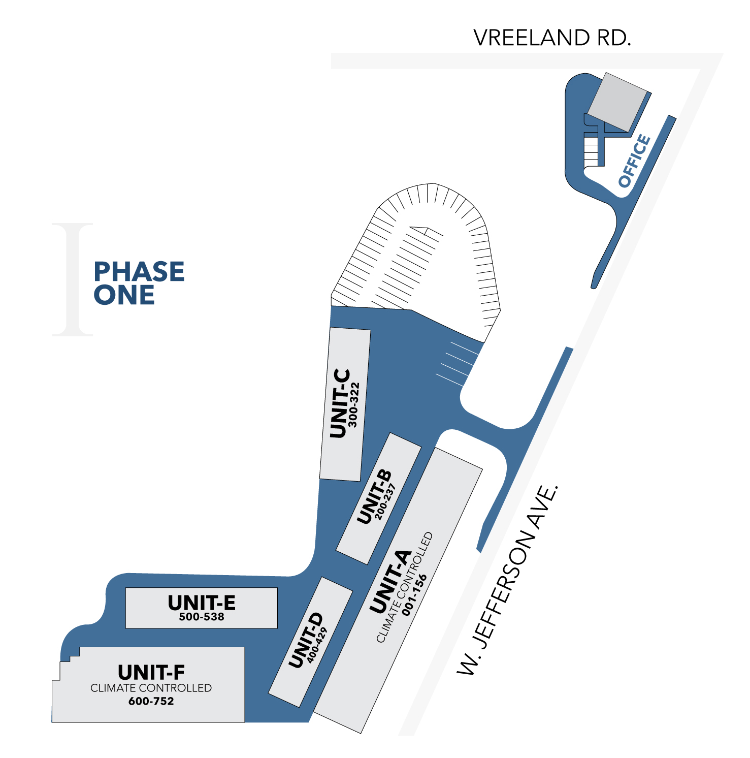 Gibraltar Self Storage Facility Map